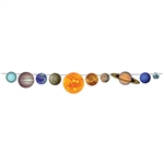Out of this world - that's what your guests will say when they see this 8' long Solar System Streamer!
Package includes all the celestial bodies you know and love, printed both sides in full color on high quality cardstock.