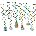 Enjoy the gentle fun of our Woodland Friends Whirls as they twist and turn in the breeze.  These playful, fun whirls are printed both sides on high quality cardstock.  The package includes 12 pieces  - six whirls and six whirls with cutout danglers.