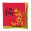 Celebrate the Year of the Pig in style with the striking black and gold on red napkins. Sold 16 napkins per package, each 2-ply napkin is nearly 13" square  
Please Note: due to the foil impprint, these napkins are not microwave safe!