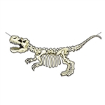 No bones about it, this T-Rex Skeleton Streamer is going to be a huge hit at your Dinosaur themed party! The 5' long by 28.5" tall streamer requires simple assemble and comes with 12' of cord to make hanging easy!