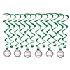 Baseball Whirls (12/PKG)