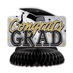 Celebrate your graduate, show your pride and create a classic focal point with this stylish Graduation Centerpiece.  Standing 8.75 inches tall it opens full round.  Sold one per package, reusable with care.