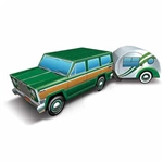 Take a nostalgic trip down memory lane with this 3-D Travel America Road Trip Centerpiece.  Your guests conjure memories packing the family into the car and setting off to see the country, campfires, tourist attractions and good times.