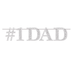 Everyone has a father, but Dads are special.  Celebrate your dad and let him know how much you care with this #1 Dad Streamer.  It will look great as part of your decor on Father's Day or his next birthday celebration!