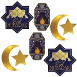 Add these rich, full colored cutouts to your Ramadan celebrations to add interest in a classic style.  each package comes with 8 cutouts ranging in size from 5 to 11.5 inches.  Cutouts are printed both sides on highest quality cardstock.  Hang on a wall o