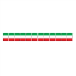 Add classic red, white and green to your Italian themed international party or event with this colorful Italian Flag Streamer.  Each flag card is 4.5 inches wide by 6.25 inches tall.  12 cards per pack as well as 12 feet of cord for hanging.