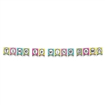Everyone will know it's "Time To Wine Down" with this Dolly Mama's™ Wine Celebration Streamer!  The streamer is 8 feet long (includes 12 feet of cord for hanging, with 6 x 4.5 inch letter cards.  Letter cards are printed one side on high quality cardstock