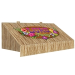 Every luau, tropical. or jungle themed party needs a Tiki Bar. Create your own with this 3-D Tiki Bar Awning Wall Decoration!