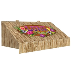 Every luau, tropical. or jungle themed party needs a Tiki Bar. Create your own with this 3-D Tiki Bar Awning Wall Decoration!