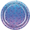 Add the magic of the sea to your Under the Sea, Luau, or Mermaid themed party table!  These eye-catching Mermaid Scales Plates will look fantastic on your serving table, especially when paired with out Mermaid Scales Luncheon Napkins!