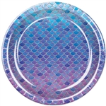 Add the magic of the sea to your Under the Sea, Luau, or Mermaid themed party table!  These eye-catching Mermaid Scales Plates will look fantastic on your serving table, especially when paired with out Mermaid Scales Luncheon Napkins!