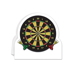 Get straight to the point with this fun and colorful 3-D Dartboard Centerpiece.  A great addition to your sports or British themed party decor.  Sold one per package, the centerpiece stand 8.75 inches tall by 8.5 inches wide.