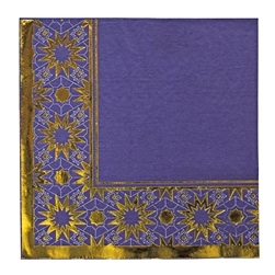 Perfect for morning or evening meals, these richly colored, gold foil embossed napkins will be an appreciated added touch for family and friends.  Sold 16 2-ply napkins per package.  Napkins are 12.88 inches square.