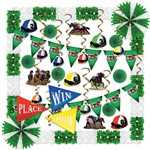 Feel like you're at the track, no matter where yu are with this all-in-one Horse Racing Decorating kit!  You'll have everything you need to watch the race in style.  You're guests will feel like they've won the Triple Crown!