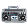 The 80's  - big cell phones, big hair, and big boomboxes!  Add this classic 80's icon to your next decade themed party for a fun throwback.  Your guests won't be able to resist putting it on their shoulder!  Boom box is 16 inches wide by 11 Inches tall.