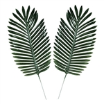 Add these realistic Fabric Fern Palm Leaves to your Luau or Jungle themed party decor for that extra touch.  They'll look great incorporated into a centerpiece, scattered on a table, or arranged around your drink or dessert table.
