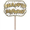 Foil Happy Birthday Yard Sign