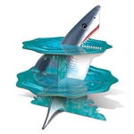 Looking for just the right touch for your Under The Sea themed dessert table?  Celebrating "Shark Week" and can't find just the right table accessory?  This Shark Cupcake Stand is just what you need!