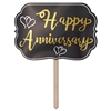 Foil Happy Anniversary Yard Sign