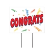 Plastic Congrats Yard Sign