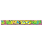 Metallic Luau Party Fringe Banner