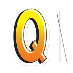 Plastic "Q" Yard Sign