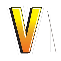Plastic "V" Yard Sign