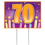 Give them a birthday wish the whole neighborhood will see!
This fun and colorful All Weather 40 Birthday Yard Sign is sure to grab attention.
Measures 11.5 inches tall by 16 inches wide.
Made of corrugated plastic.