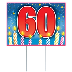 Give them a birthday wish the whole neighborhood will see!
This fun and colorful All Weather 40 Birthday Yard Sign is sure to grab attention.
Measures 11.5 inches tall by 16 inches wide.
Made of corrugated plastic.