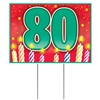 All Weather "80" Birthday Yard Sign