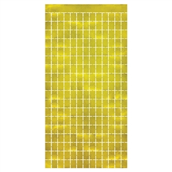 Metallic Square Curtain - Gold