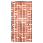 Metallic Square Curtain - Rose Gold