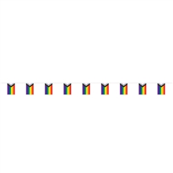 Pride Flag Pennant Banner