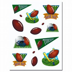 Game Day Football Stickers (4 sheets/pkg)
