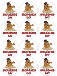 Groundhog Day Stickers (2 sheets/pkg)