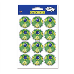 Brasil Soccer Stickers (2 Sheets Per Package)