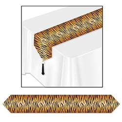 Printed Tiger Print Table Runner