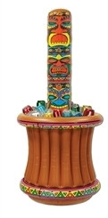 Inflatable Tiki Totem Pole Cooler (1/Pkg)