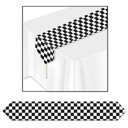 Printed Checkered Table Runner (1/pkg)