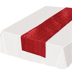 Looking for a classy, subtle and colorful way to add a splash of color to your table settings?  This Sequined Table Runner - Red will add the touch of fun and excitement you're party deserves.  Each runner is 11.25 inches wide by 6.25 feet long.