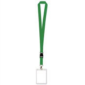 Green Lanyard w/Card Holder