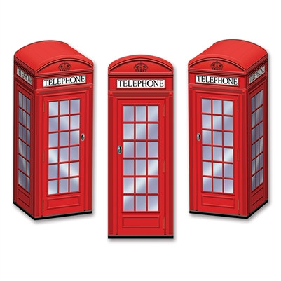 Phone Booth Favor Boxes (3 Per Package)