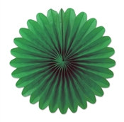 Green Mini Tissue Fans (6 Per Package)