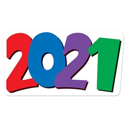 Brighten up your party with the 2021 Cutout! Whether you’re celebrating the New Year or having a graduation party, it will add a vibrant pop of color to your décor. Hang it on the wall, door, or wherever you want. It’ll look great anywhere you place it!