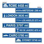 Travel Street Sign Cutouts (4/pkg)