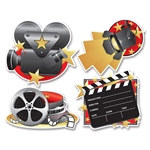 Movie Set Cutouts (4/Pkg)