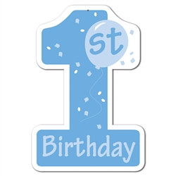 Blue 1st Birthday Cutout