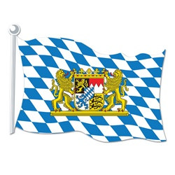 Bavarian Flag Cutout