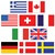 Mini International Flag Cutouts (10/pkg)