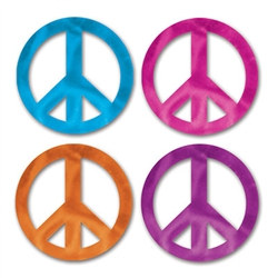 Mini Foil Peace Sign Cutouts